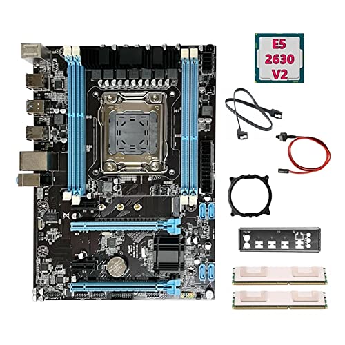 mainboard X79 �}�U�[�{�[�h + E5 2630 V2 CPU+2XDDR3 4G RECC RAM+SATA�P�[�u��+�X�C�b�`�P�[�u��+�o�b�t��+�u���P�b�g LGA2011 M.2 NVME �M�K�r�b�gLAN �N�C�b�N���X�|���X�Ƒϋv��