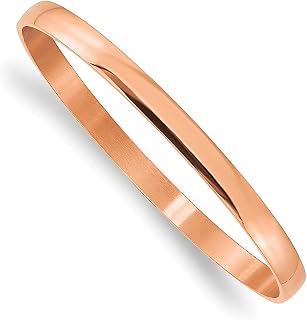 Bracelete de aço inoxidável banhado a rosa de 6 mm expansível empilhável joias modernas para mulheres presentes para ela, 7 inches, Aço inoxidável