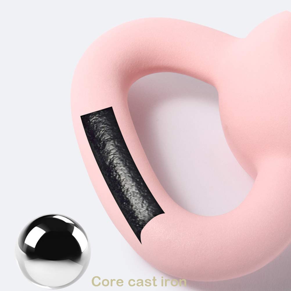 Kettlebell AGYH Soft Touch in Ghisa, Attrezzatura Sportiva per Uomo, Donna E Bambino, 4 kg / 5 kg / 6 kg, 3 Colori