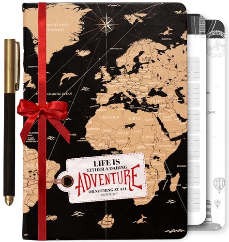 3-in-1 Prazoli Adventure Book, Travel Journal & Bucket List Scrapbook