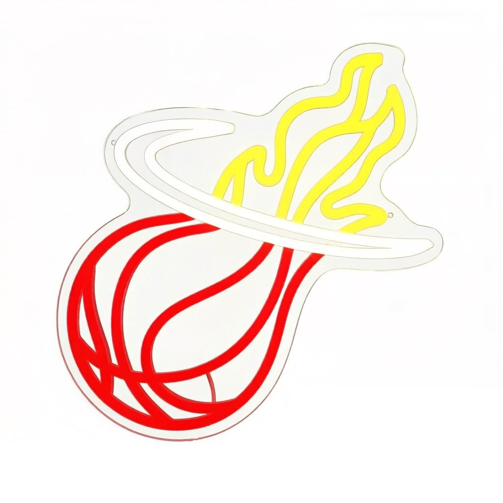 Dimmable Sports Neon Sign LED Wall Light with Acrylic Backboard USB Powered