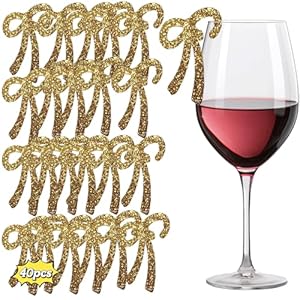 Caijianyulin 40 szt. Złote Markery do Szklanek