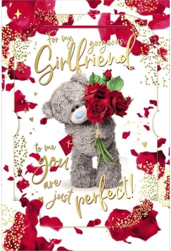 Me To You Tatty Teddy Gorgeous Girlfriend 3D Keepsake Hololgraphic Birthday Greeting Card