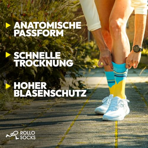 Calcetines para correr con compresión específica ROLLO SOCKS Run 2.0 2