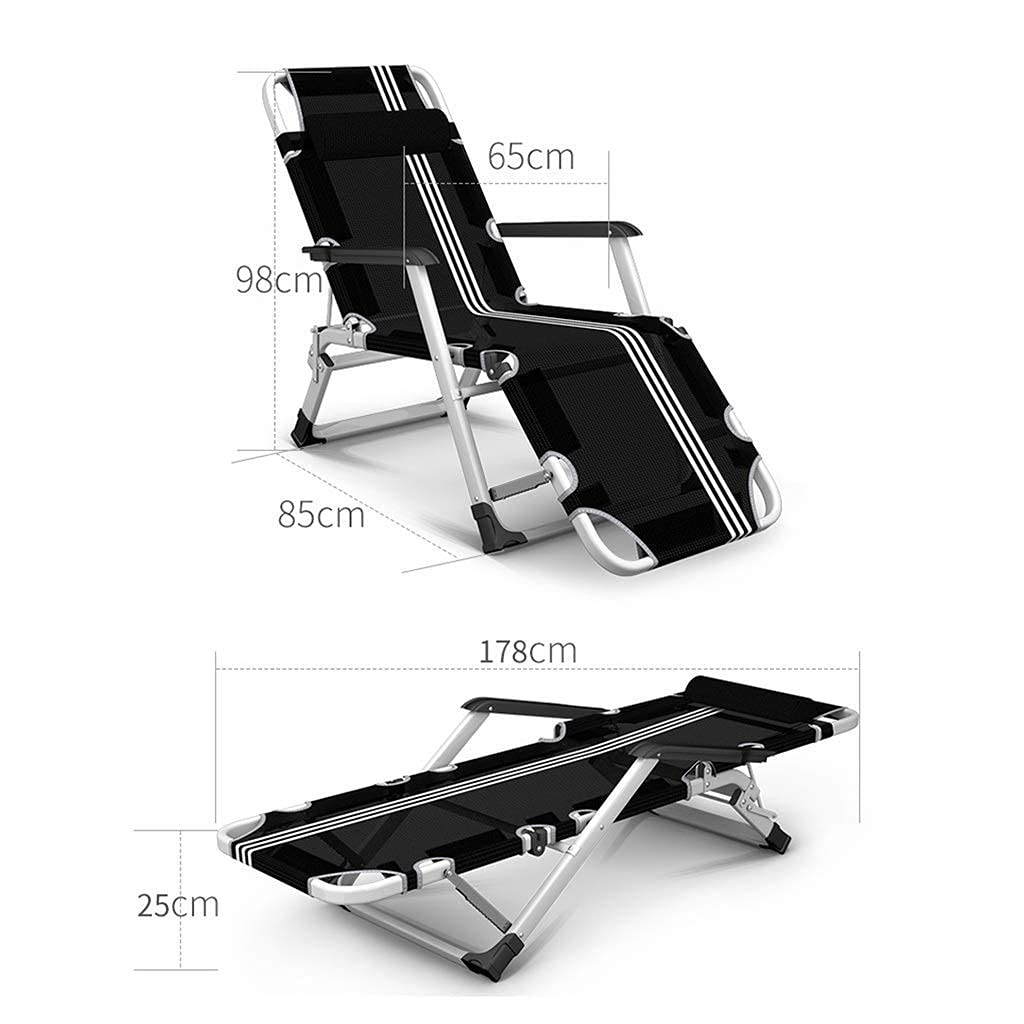 Sedie Zero Gravity, Sedie Pieghevoli reclinabili, Sedie a Sdraio Lounger, Lettino Prendisole, Reclinabile, Lettini Prendisole per Patio Esterno da Giardino, Larghezza Super 65 cm (