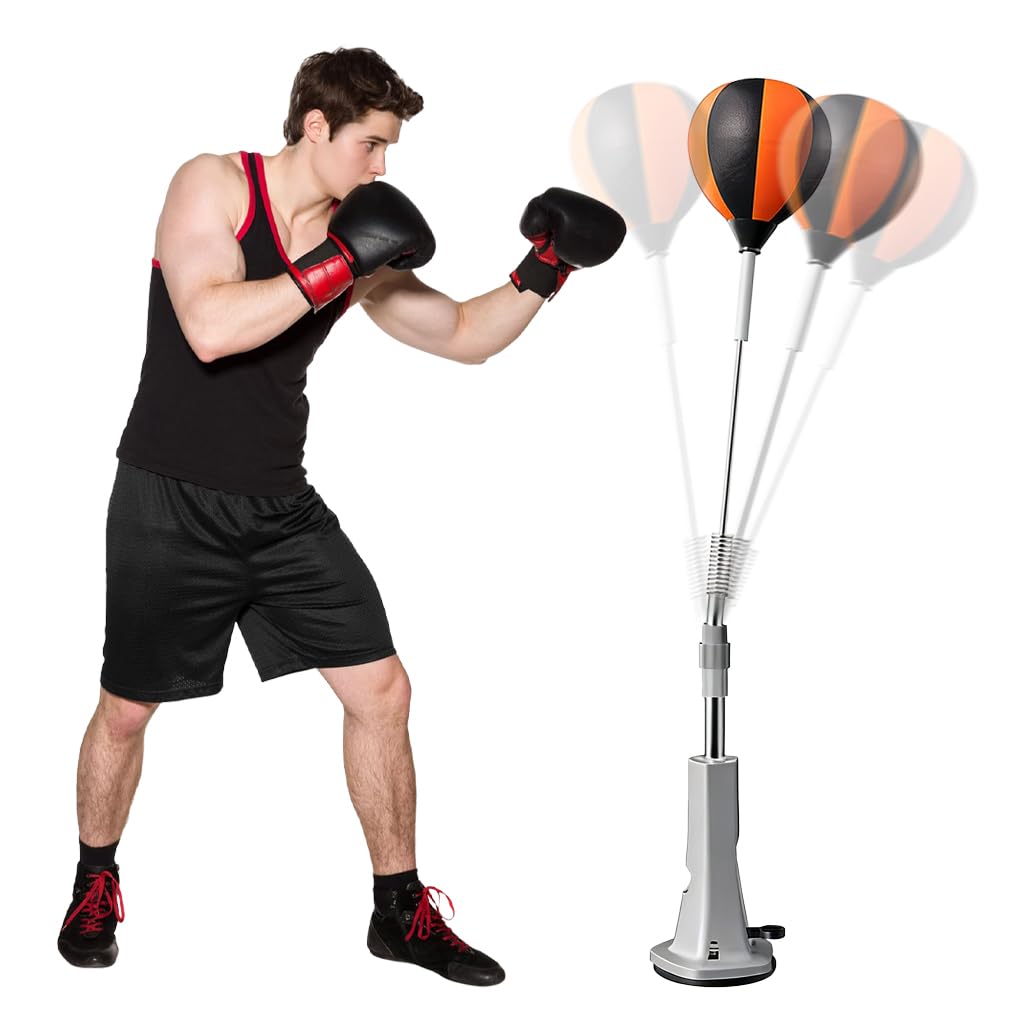 Proberos® Kids Boxing PU Speed Ball Set, Adjustable 110-138cm Punching Ball with Suction Cup Base, Full-Motion Flexible Steel Rod, Indoor Fitness Training Toy for Children-image-15