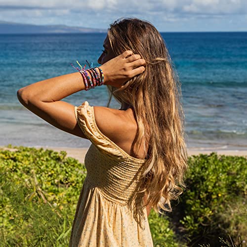 12 Woven Hippie Bracelets for Teen Girls, Adjustable VSCO Girl Braided String Friendship Bracelet for Women, Boho Braid Rope Surfer Jewelry for Men, Aesthetic Bracelets Stocking Stuffers for Teens3