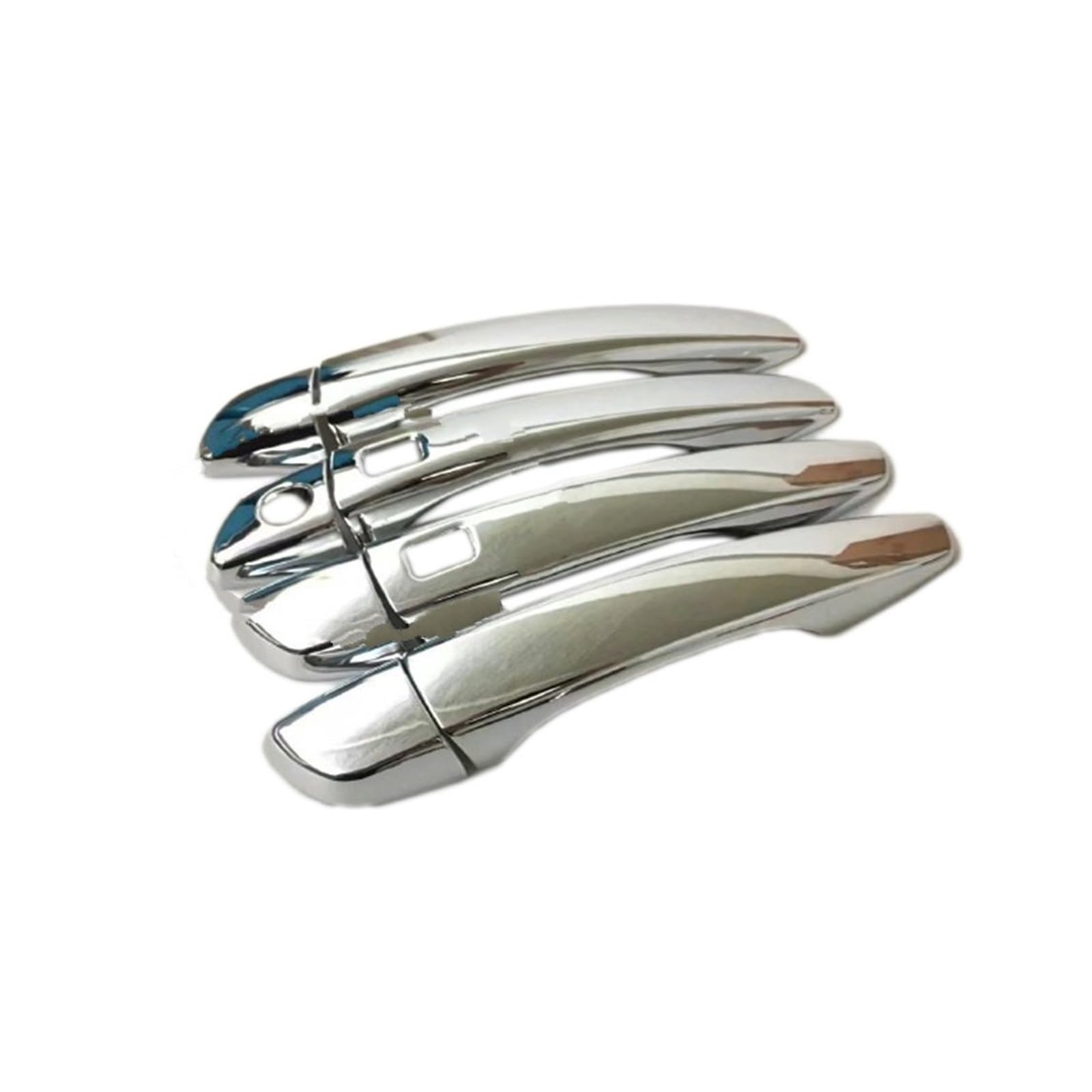 Drezzo 3Holes Car Exterior Door Handle Abs Chrome Car Door Handle Trim Cover For Peugeot 3008 Gt 5008 2017 2018(3Holes)
