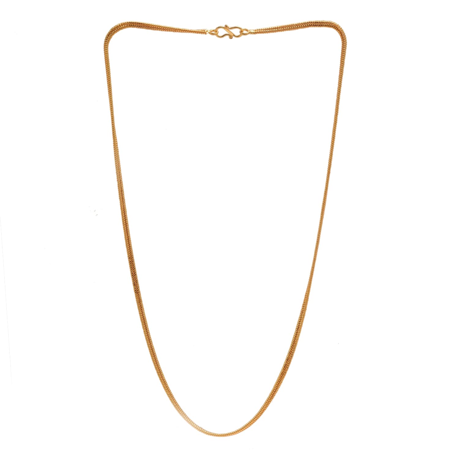 JewarHaat Chain Flat/Chapti Gold Plated Daily Use Stylish Designer Jewelry for Men Women, Boys Girls, Unisex-image-34
