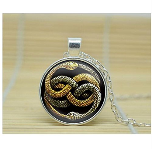 neverending story Necklace jewelry bastian atreyu gmork falkor fantasia Pendant Necklace Glass Cabochon Necklace (2)