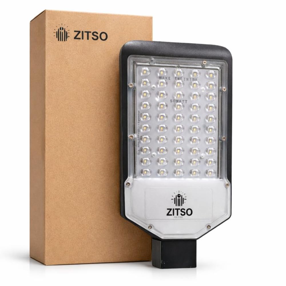 50w Supreme Led Street Light 2 Year Warranty Wide Beam Angle Aluminum Die Casting Bis Approved Ideal for Parking Commercial Use | Size 35x15x6 cm-image-23