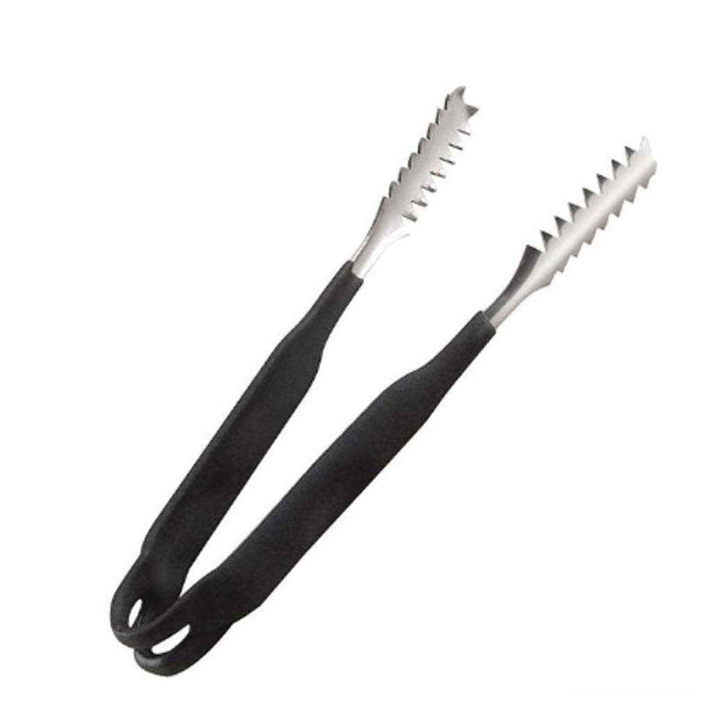 Pinzas para alimentos con mango de silicona, pinzas para hielo, pinzas para ensalada, parrilla para barbacoa, servicio de cocina multifuncional, pinzas para cocinar, accesorios para barra (7 pulgadas