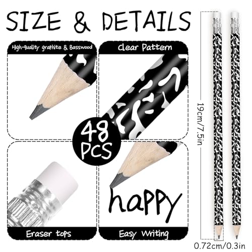 Lápices Grafito Paquete 48 piezas AnyDesign 7.5 in miniatura 2