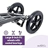 Steerable Knee Walker with Basket - Lightweight Foldable Knee Scooter for Broken Foot or Ankle, Foot Surgery Recovery, and Other Injuries