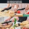 Home Hero High Carbon Stainless Steel Knife Set - Chef Knife Set Precision Slicing & Versatility - Nonstick Ceramic Coated Blades & Easy Cleaning - Ergonomic Handles & Secure Grip - 12-Piece, Black #4