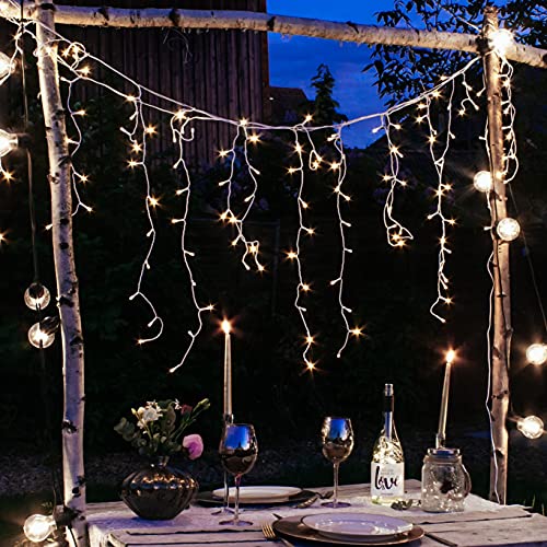 hellum LED Lichterkette Glühbirnen warmweiß, 10 LED, für außen mit Trafo – Bild 5