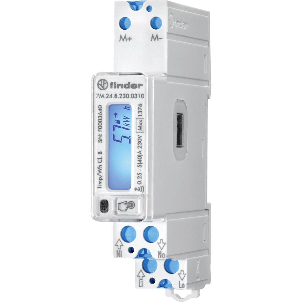 Finder 7M.24.8.230.0310 7M.24.8.230.0310 Compteur Rail DIN 2 Directions numérique 40 A conformité Mid: Oui 1 pc(s)