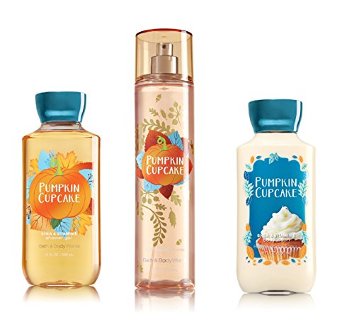 Bath & Body Works ~ Signature Collection ~ Pumpkin Cupcake ~ Shower Gel ~ Fine Fragrance Mist & Body Lotion ~ Trio Gift Set