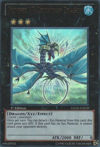 Amazon.com: Yu-Gi-Oh! - Number 17: Leviathan Dragon (GENF-EN039) -  Generation Force - 1st Edition