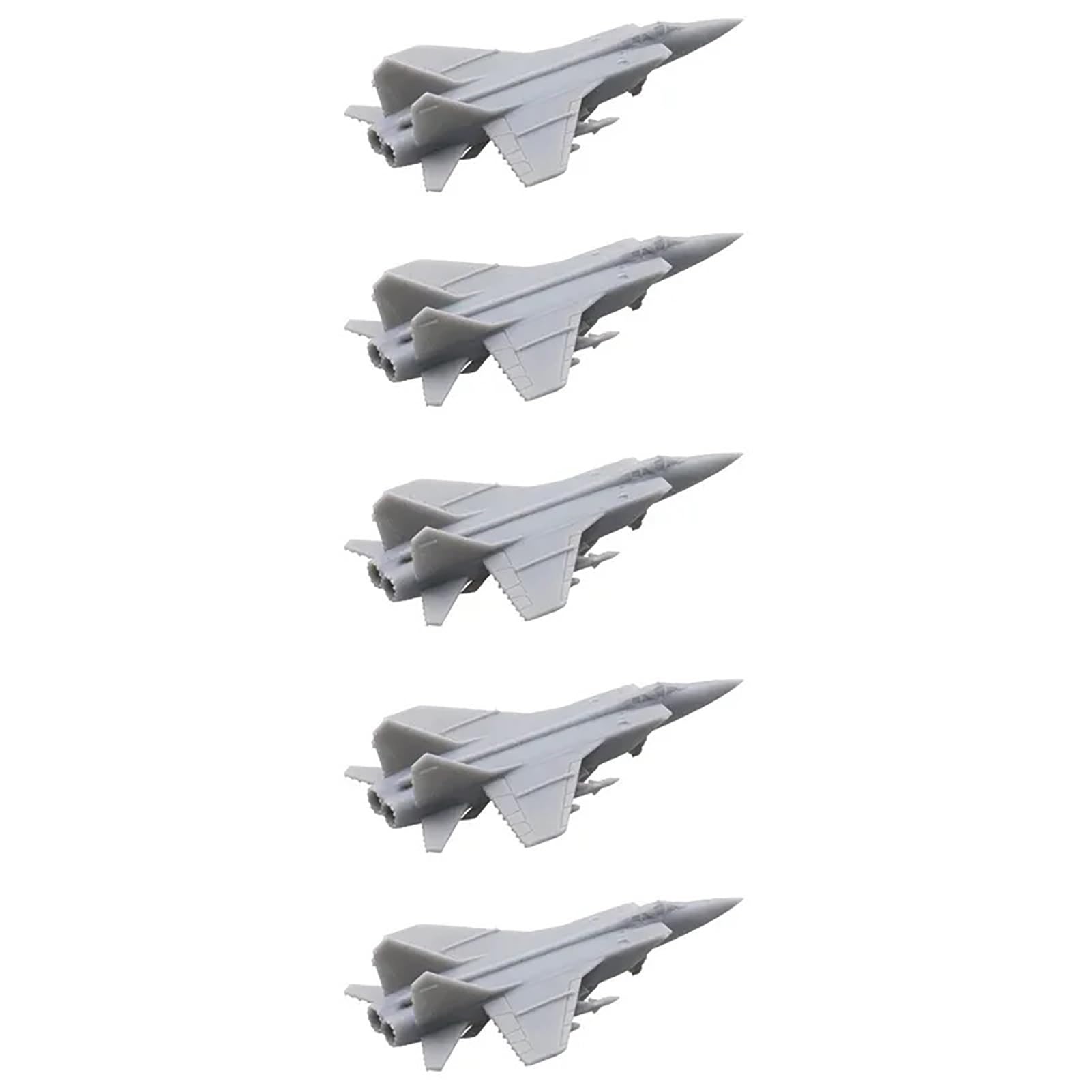 5PCS 1/2000-1/350 Scale DIY Model Aircraft Mig-31 Interceptor Airplane Resin Military Model for DIY Hobby Military Collection(1/350 (64mm))