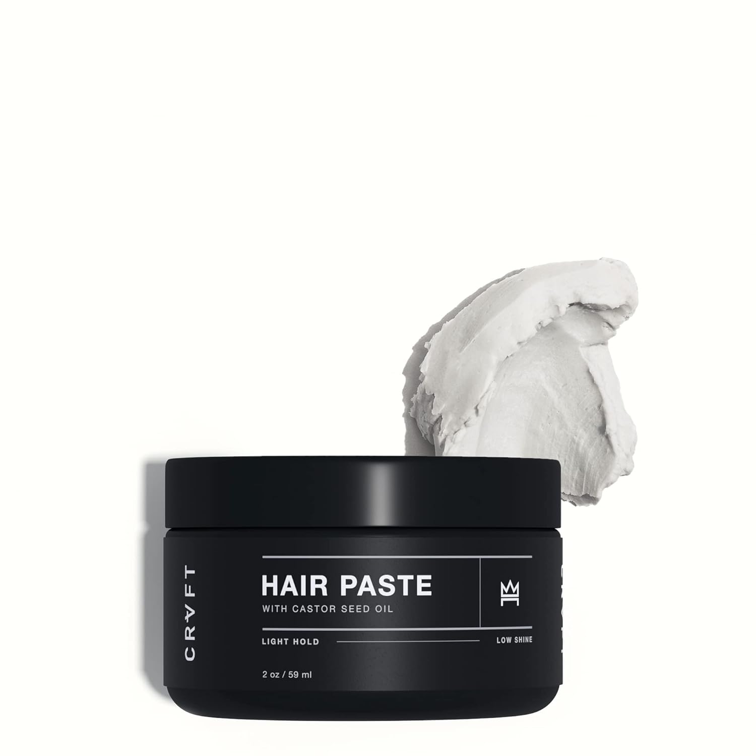 CRVFT Hair Paste 2oz | Light Hold/Low Shine [Matte] | Add Volume, Texture, & Definition | Ideal for All Hair Types & Lengths | Lightweight [Dry Paste] Styler | Made in the USA | Paraben & Sulfate Free : Everything Else