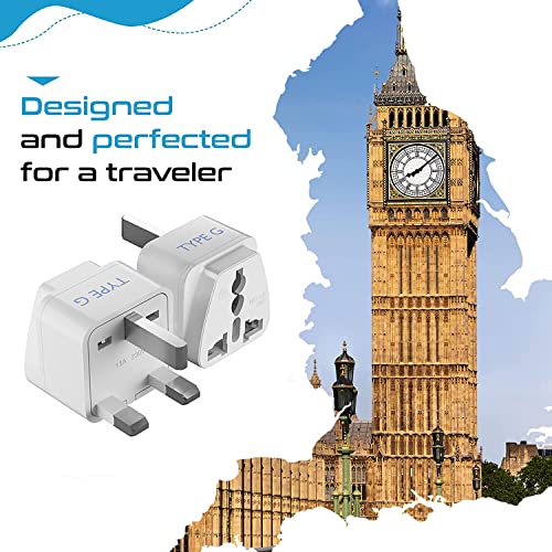 Ceptics-UK-Adapter-India-to-Hong-Kong-UAE-Dubai-Travel-Adapter-UK-Adapter-for-Indian-Pins-Type-G-Adapter-Perfect-for-Laptop-Camera-Charger-CE-RoHS-2-Pack-White-5-Years-Warranty