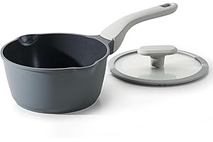 Non-Stick Ceramic Saucepan with Pour Spouts