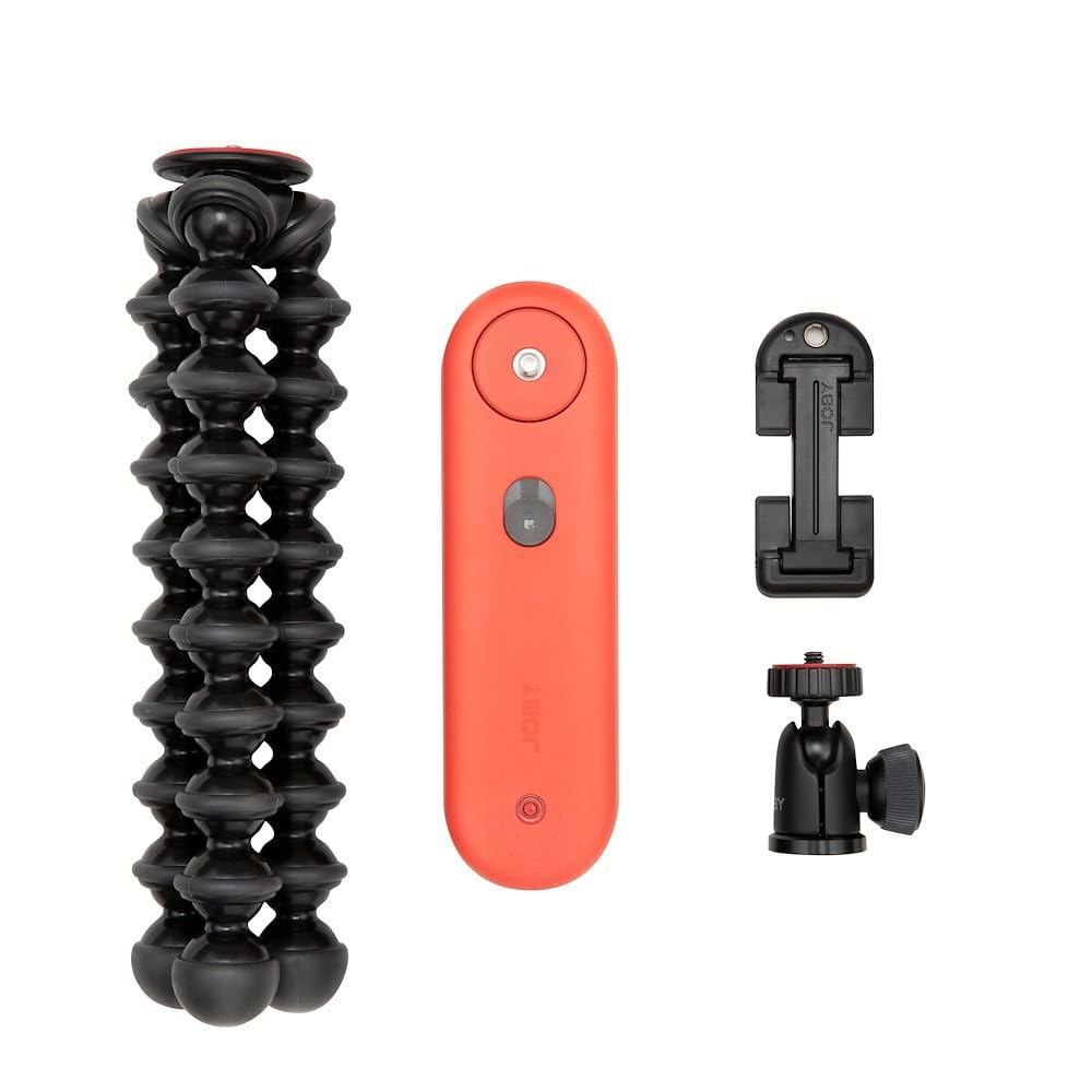 JOBY Swing-Komplett-Kit, mit elektronischem Bluetooth-Slider, GorillaPod, Kugelkopf, Handy-Halterung, lin. Motion-Control, mot. Smartphone-Slider, Content-Erstellung, Zeitraffer, App-Steuerung