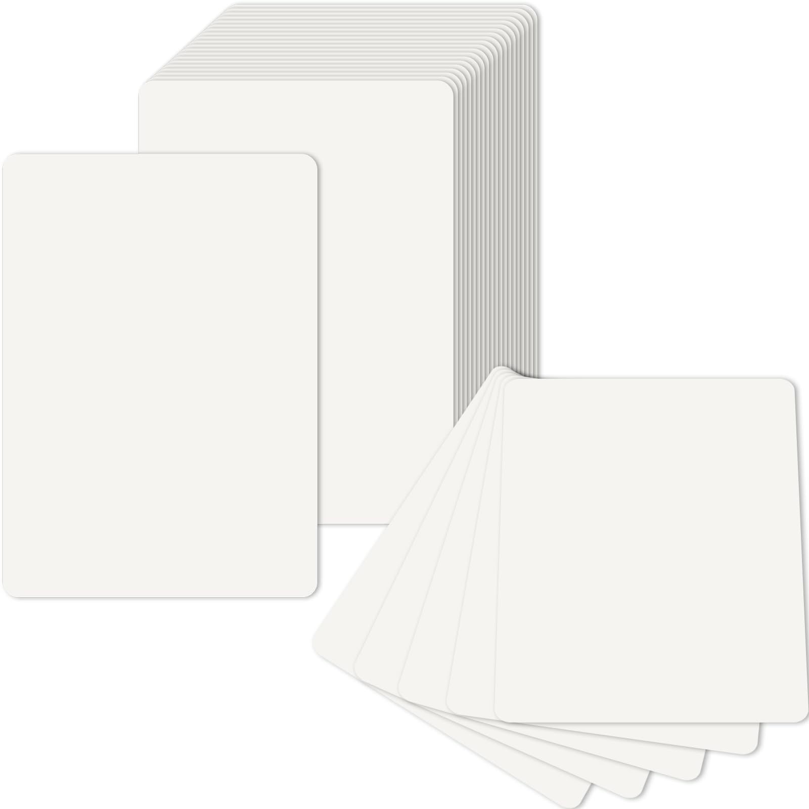 80 sztuk kart A6 z papieru kraftowego, puste kartki pocztowe białe 10,5x14,8 CM 300g/m² zestaw kart z papieru kraftowego, kartki do druku, puste kartki do samodzielnego projektowania, ozdabiania lub
