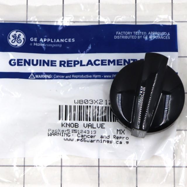 WB03X21227 Range Surface Burner Valve Knob