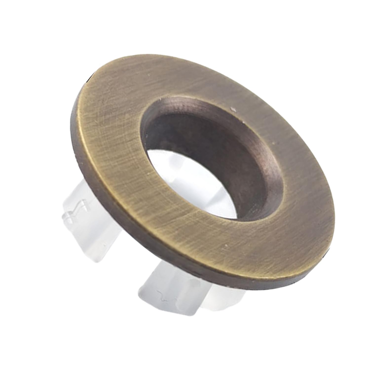 1 Piece Copper Sink Overflow Cover, Round Basin Hole Cover for Bathtub, Kitchen, or Washbasin, Durable Brass Overflow Plug for Toilet and Sink