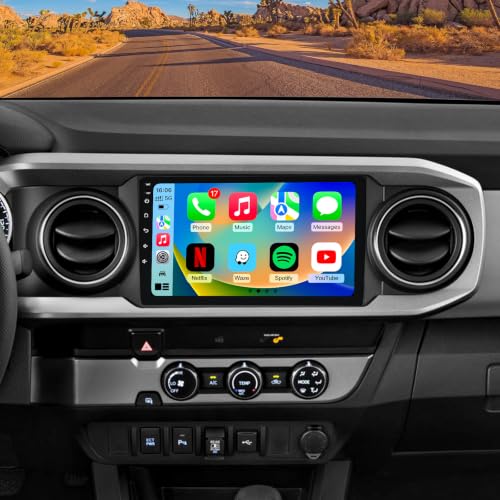 Image of 4G+64GB Android 13 Car Radio Stereo for Toyota Tacoma 2016-2021,10 inch Touch Screen Head Unit with CarPlay /Android Auto /GPS Navigation /Bluetooth /FM /DSP Radio /AHD Backup Camera