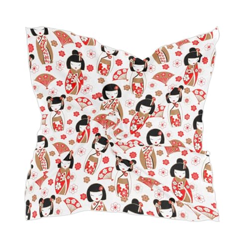 BGXW Women's Fashion Silk Scarf; 23.6in Square Satin Head Scarf for Neck Scarf Hair Wrapping