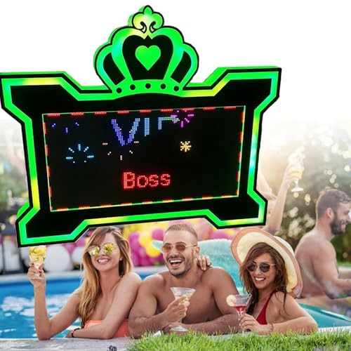 Led Bottle Presenter Programmable, Bottle Service Signs For Night Club, Birthday DIY Custom A - crylic LED Logo Message Board, Led Letter Bottle Presenter for Wedding,Birthday Parties,BigScreen