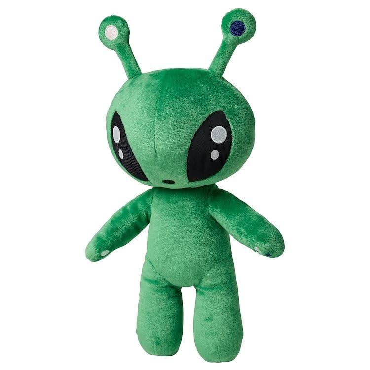 OSOCU 13.5in Adorable Green Alien Plush Toy | Ultra-Soft Stuffed Figure | Great for Home & Room Decoration | Ideal Birthday/Halloween for All Genders...