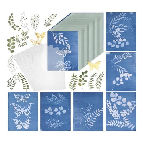 Papier bleu sarcelle imprimable loisirs créatifs scrapbooking papillon - 2