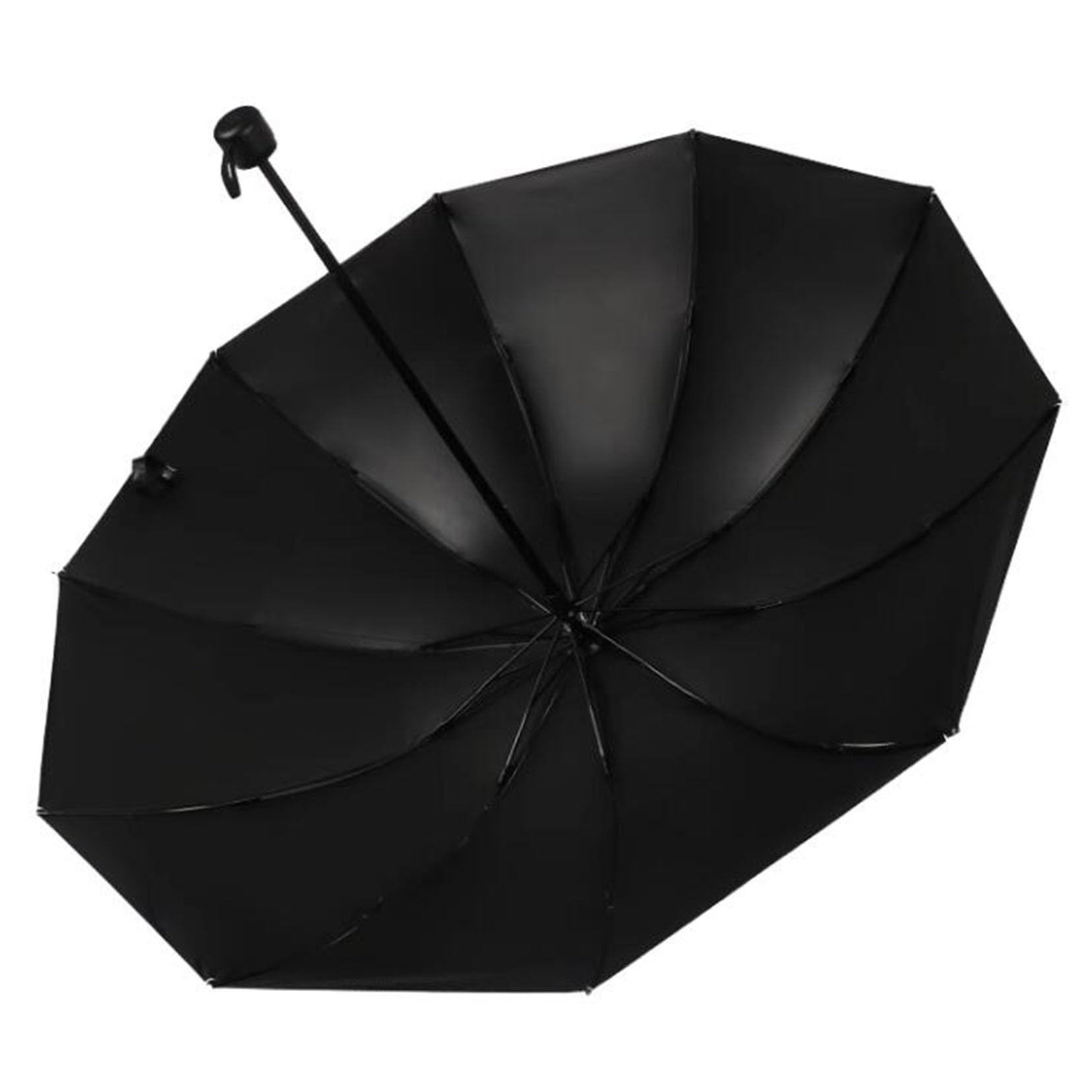 Parapluie de voyage compact à 8 rib pour la pluie et le soleil - 44,8 pouces Petit parapluie pliant automatique - parapluie portable au vent portable robuste pour la valise de la maison