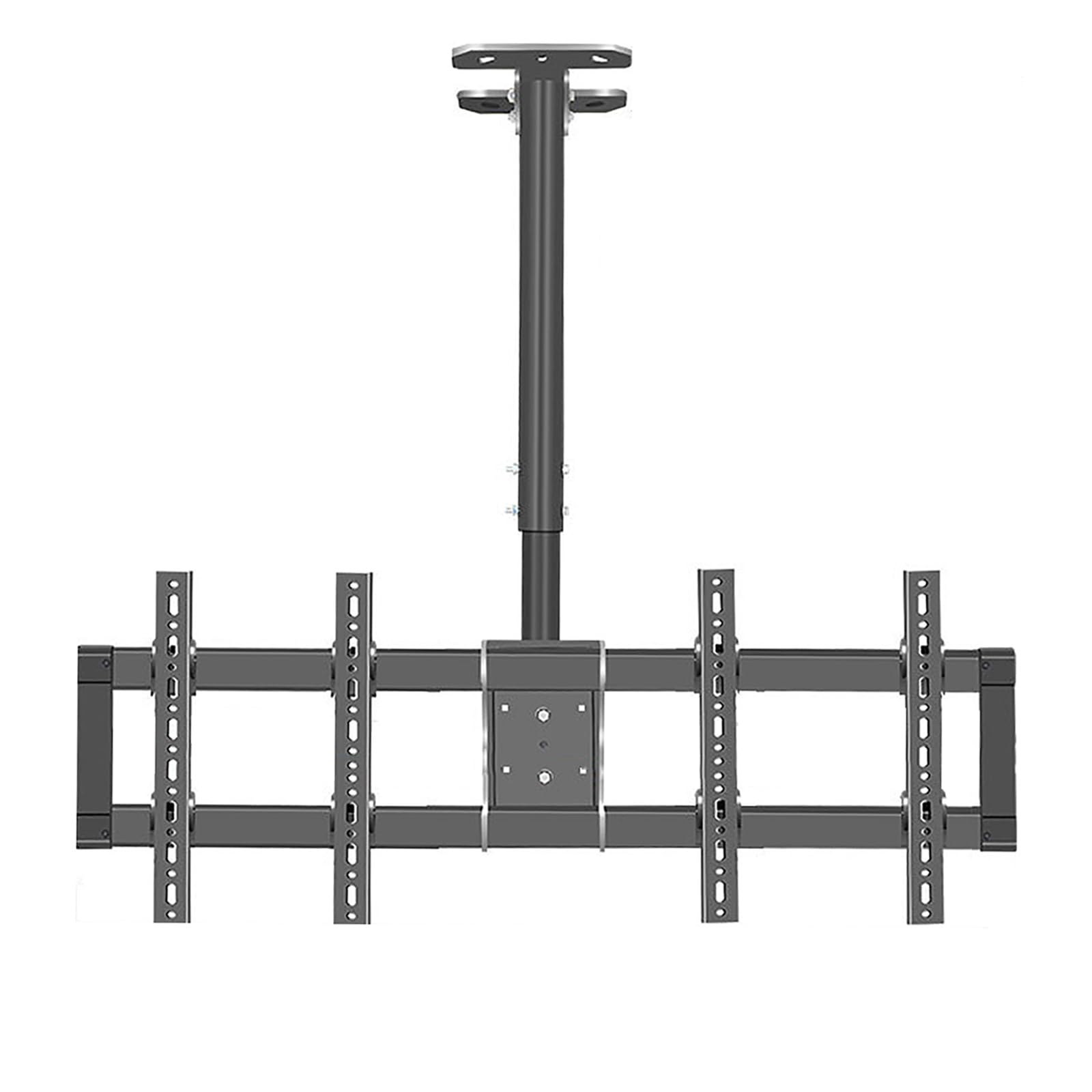 Optimisez l'espace avec ce support TV plafond double écran