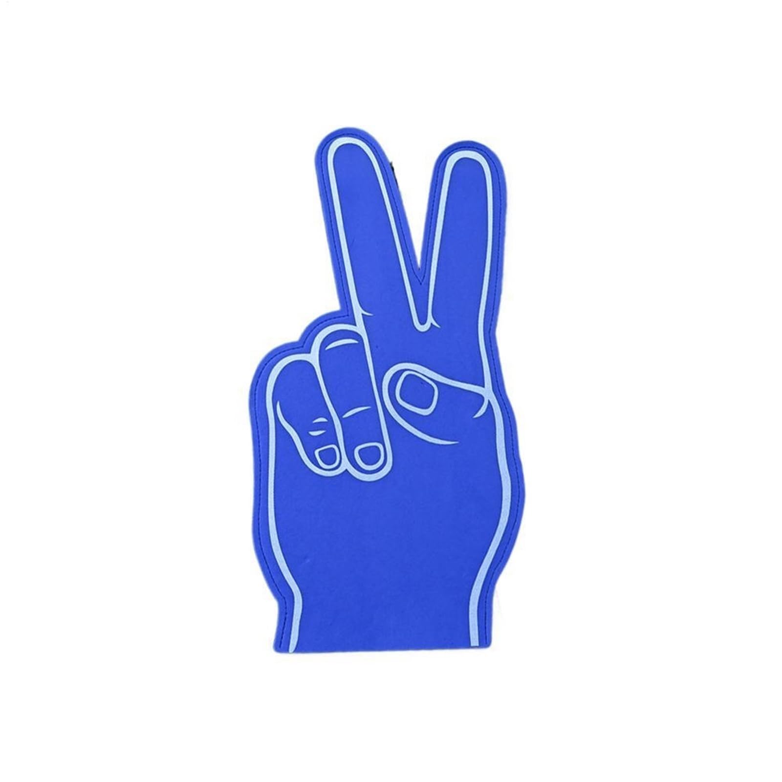 2pcs Cheerleading Hand Gesture Foams Finger For Sporting Events Party Noisemaker Supply For All Occasions for Parties Celebration(Blue)