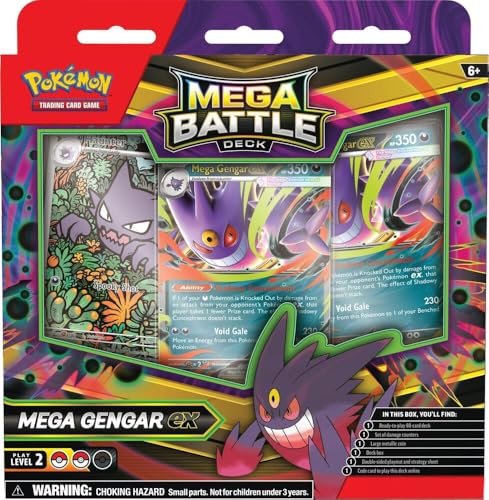 Pokemon Juego de cartas coleccionables Mega Battle Deck (Mega Gengar Ex)
