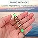 MAGICLULU Luminous Bead Spring Fish Bait Olive Shape Fishing Feeder Carp Bait Cage Fishing Accessories for Outdoor Angling