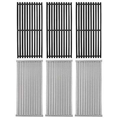 BQMAX 17" Cooking Grate & Grill Emitter Replacement Parts for Charbroil TRU Infrared 3 Burner Grill 463355220 463342420 463342620 463242515 463242516 463243016 for Charbroil Grill Replacement Parts