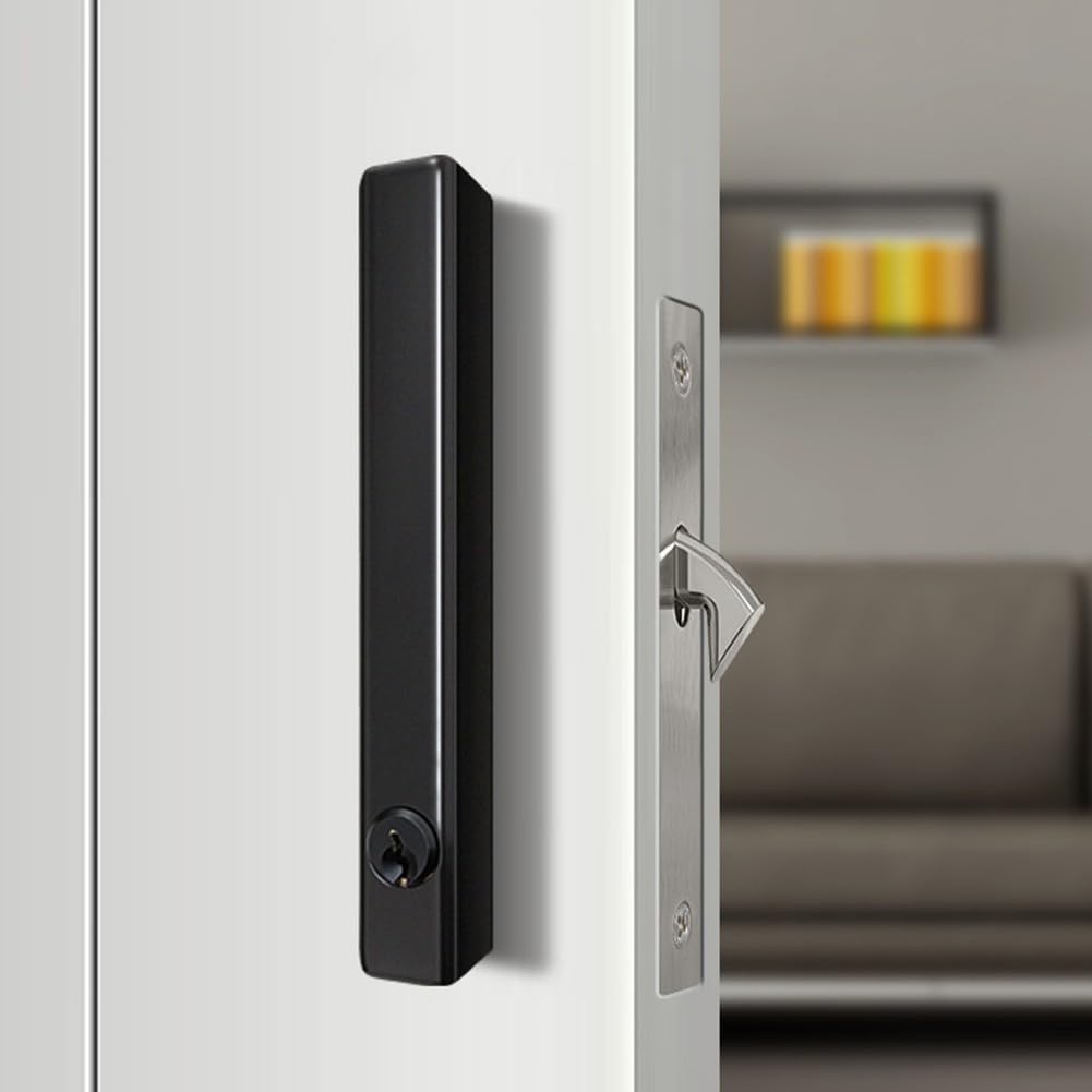 Serrure de porte à galandage 150mm en alliage de zinc pour salle de bain et cuisine coulissante