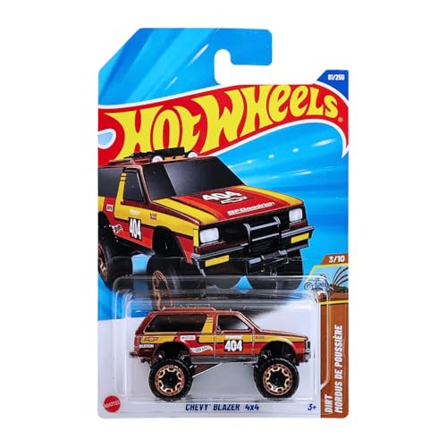 Image of Hot Wheels 1:64 Chevy Blazer 4x4 Dirt Ages 3 and Up 81 /250 (Red)