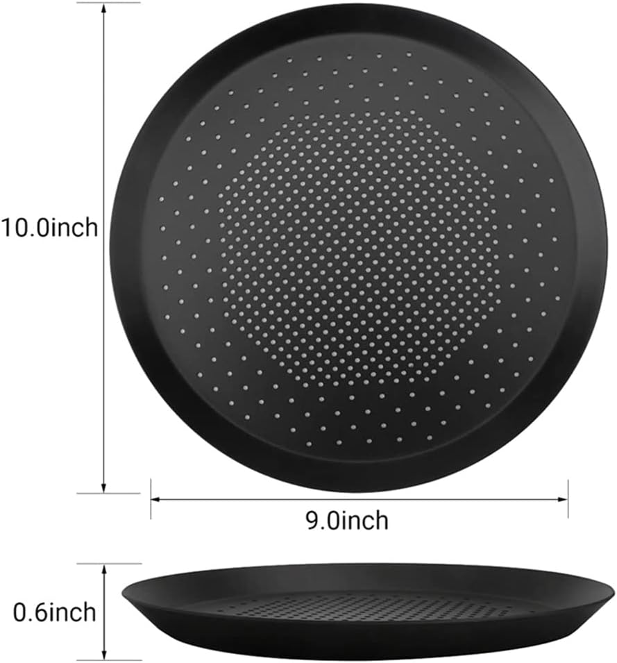 Pizza Crisper Cooking Pan Pizza Tray for Oven Round Perforated Baking Pan Baking Tool Pizza Pan with Holes 9 Inch