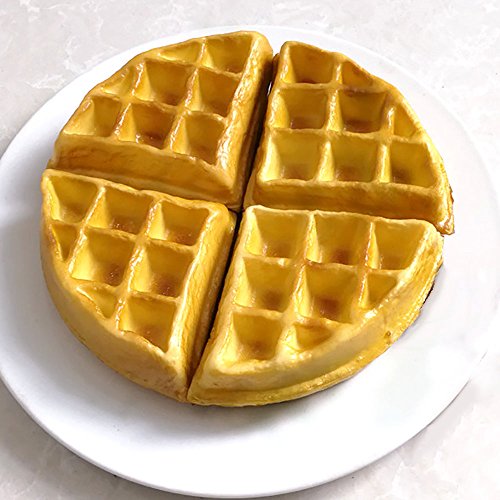 Nice purchase Artificial Fake Cake Food Simulation Realistic Imitation Faux Waffle Cake Replica Pastries Dessert for Decoration Display Props Model Kitchen Party Present