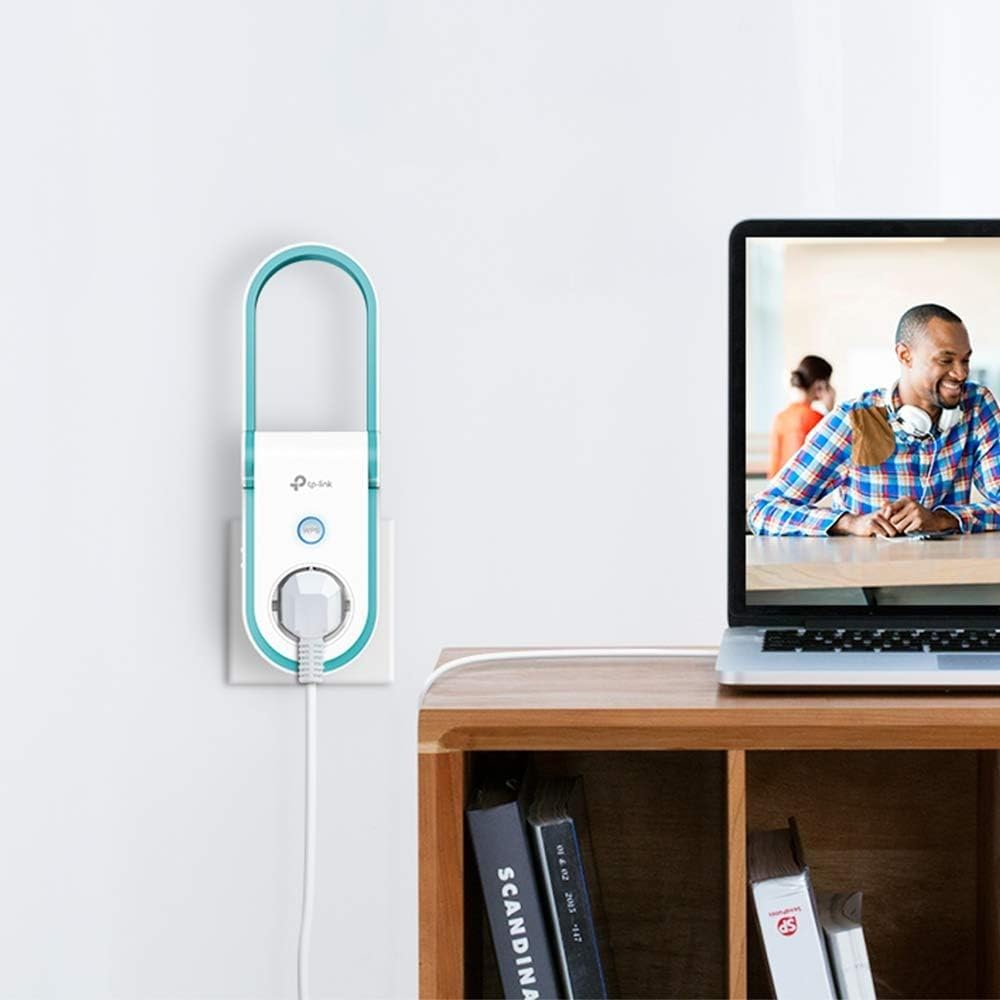 TP-Link RE365 AC1200 - Repetidor WiFi,Extensor Amplificador WiFi (Puerto rápido,10/100 Mbps, Señal Inteligente, Antena Plegable, Enchufe Incorporado, 300Mbp en 2.4GHz, 867Mbps en 5GHz)