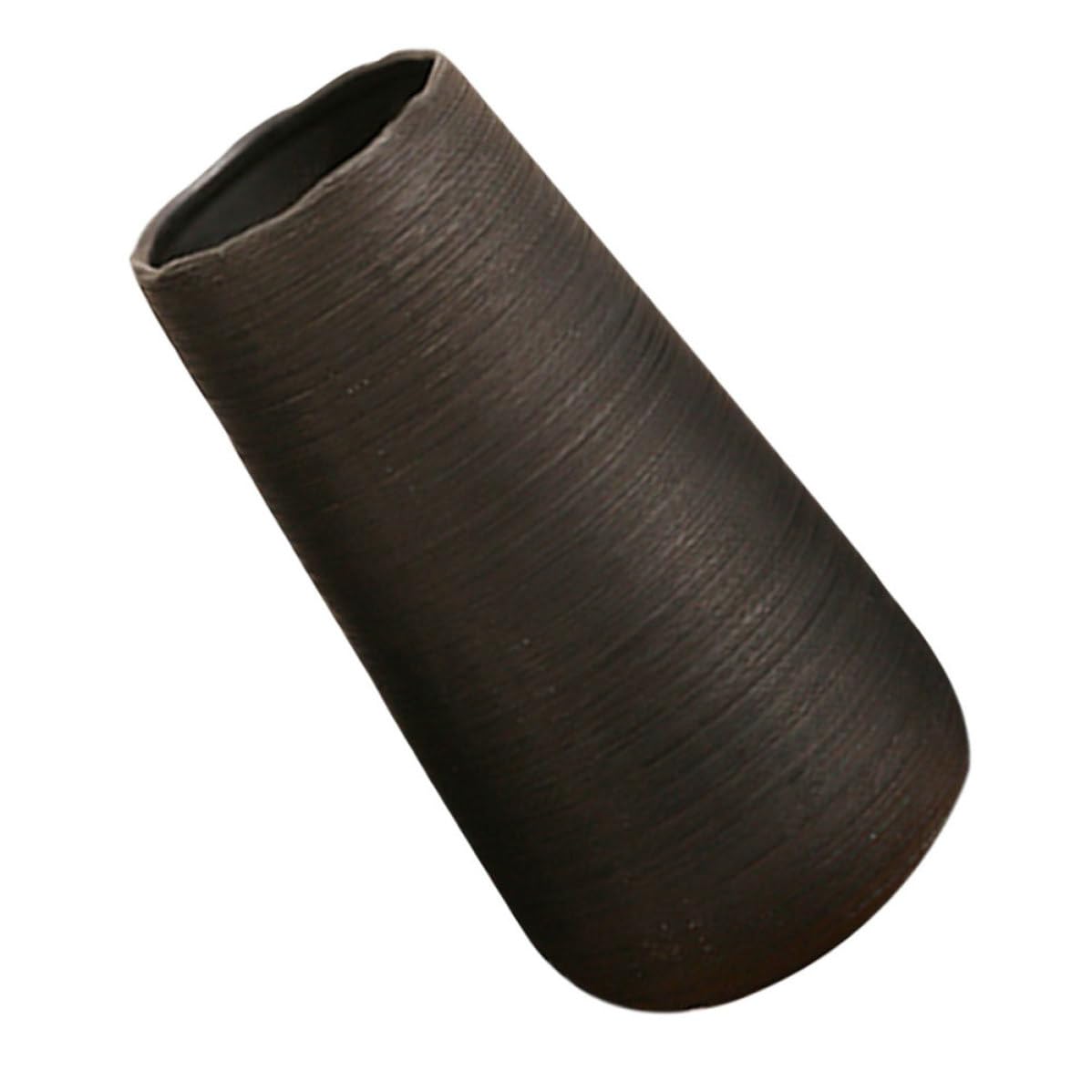 Ornement d'art simple et chic en céramique noire à offrir