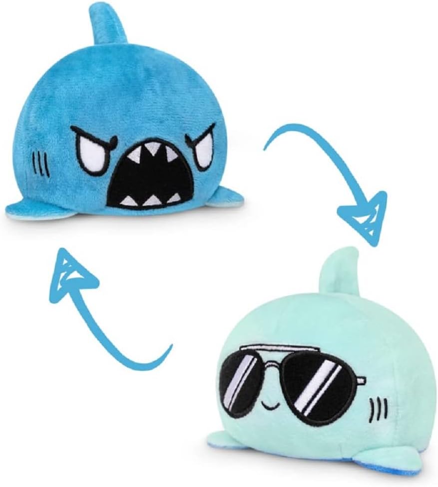 TeeTurtle - The Original Reversible Seal Plushie - Gray + White - Cute Sensory Fidget Stuffed Animals That Show Your Mood 3.5 inch image 5