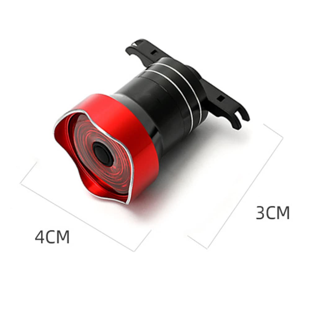 Luces traseras para Bicicleta, Luces traseras Inteligentes para Bicicleta de montaña, Luces con Sensor para Ciclismo Nocturno, Bicicletas de Carretera, Carga USB, Accesorios de Ci